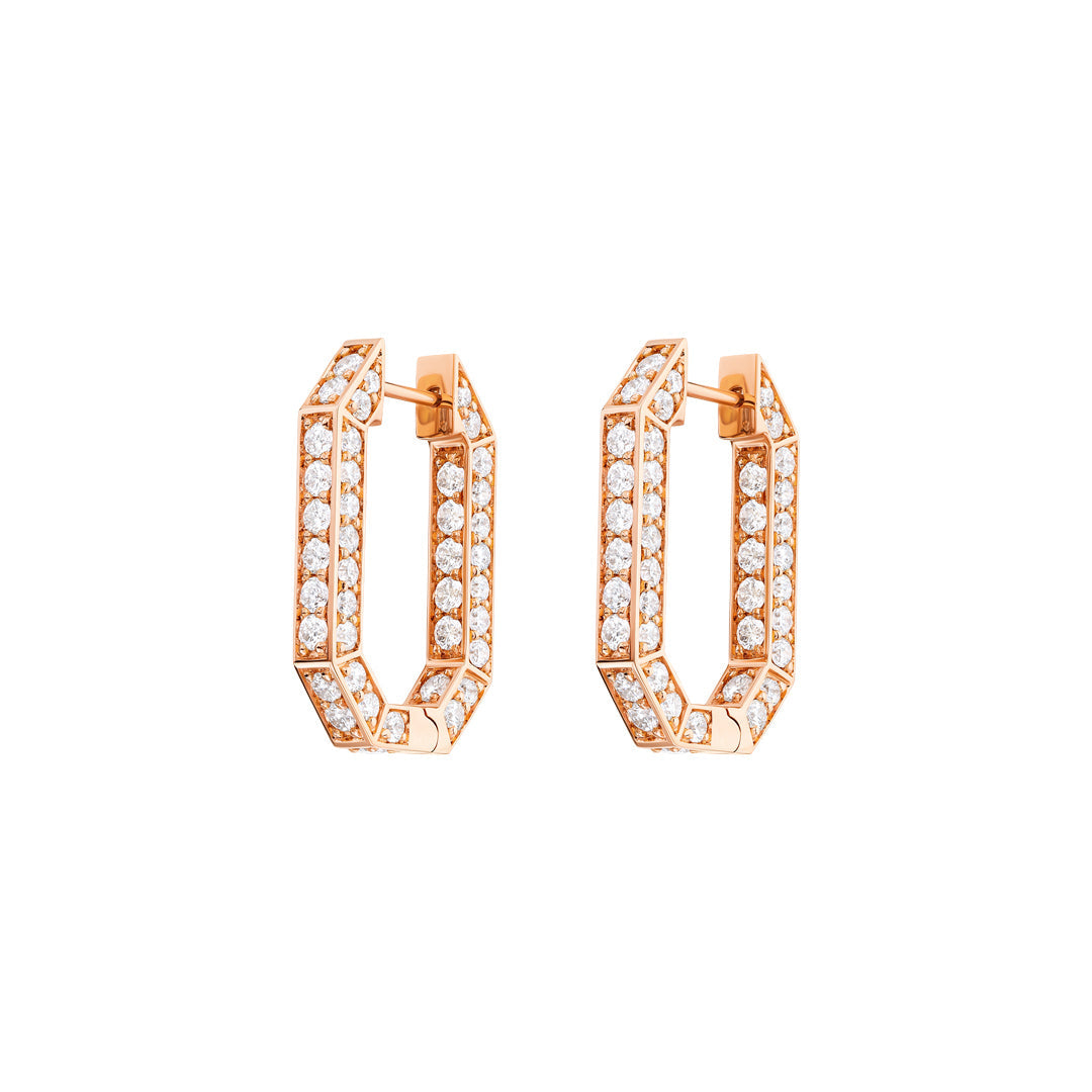 Birwaz Turath Diamond Hoop Earrings - Samra Jewellery - Diamond Jewellery - TURATH