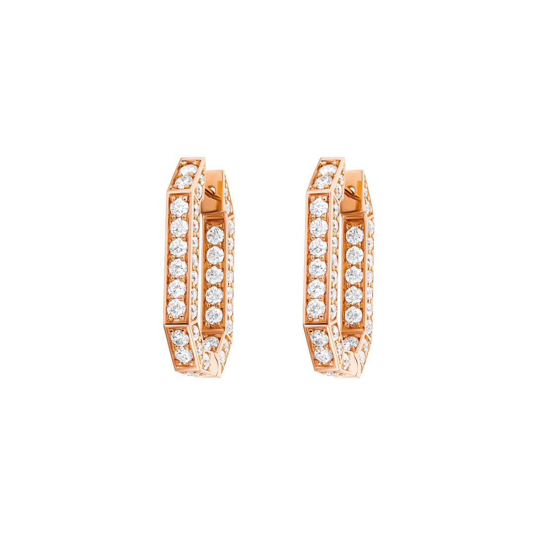 Birwaz Turath Diamond Hoop Earrings - Samra Jewellery - Diamond Jewellery - TURATH