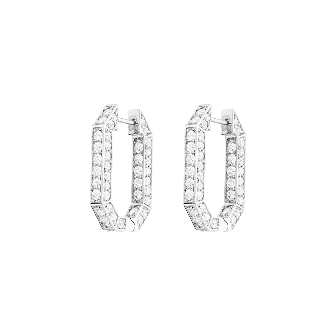 Birwaz Turath Diamond Hoop Earrings - Samra Jewellery - Diamond Jewellery - TURATH