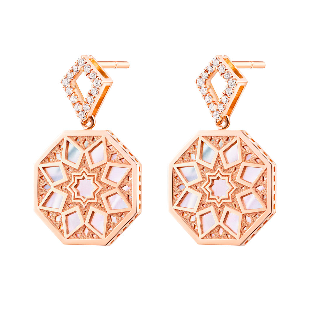 Classic Turath Mini Earrings - Samra Jewellery - Diamond Jewellery - TURATH