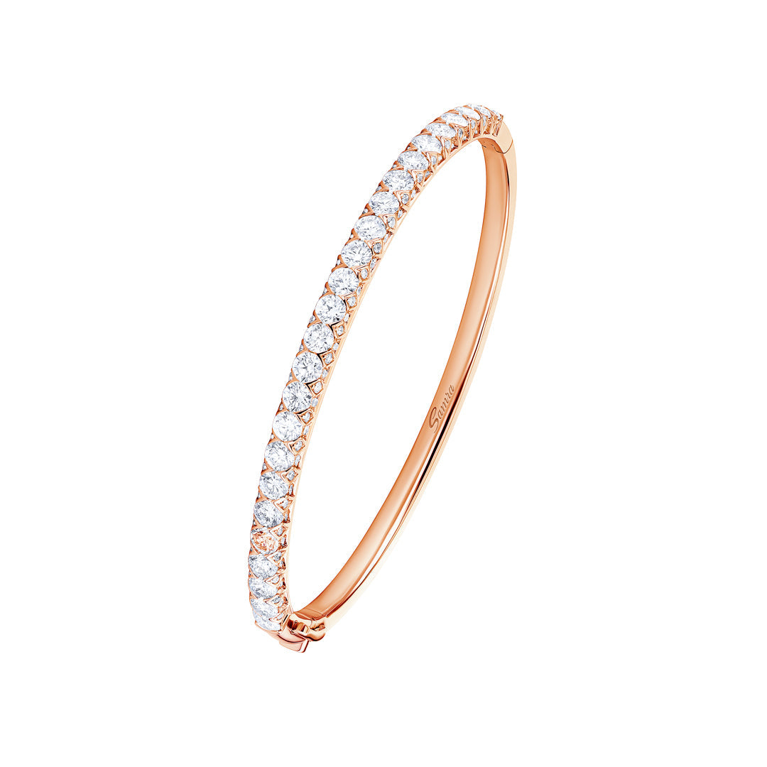 Thalj Rose Gold Diamond Bangle - Samra Jewellery - Diamond Jewellery - THALJ