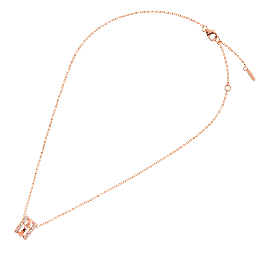 Wid Rose Gold Diamond Necklace - Samra Jewellery - Diamond Jewellery - WID