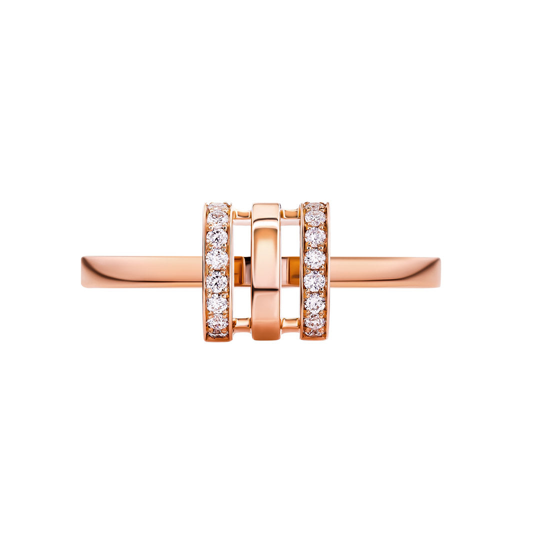 Wid Rose Gold Diamond Ring - Samra Jewellery - Diamond Jewellery - WID