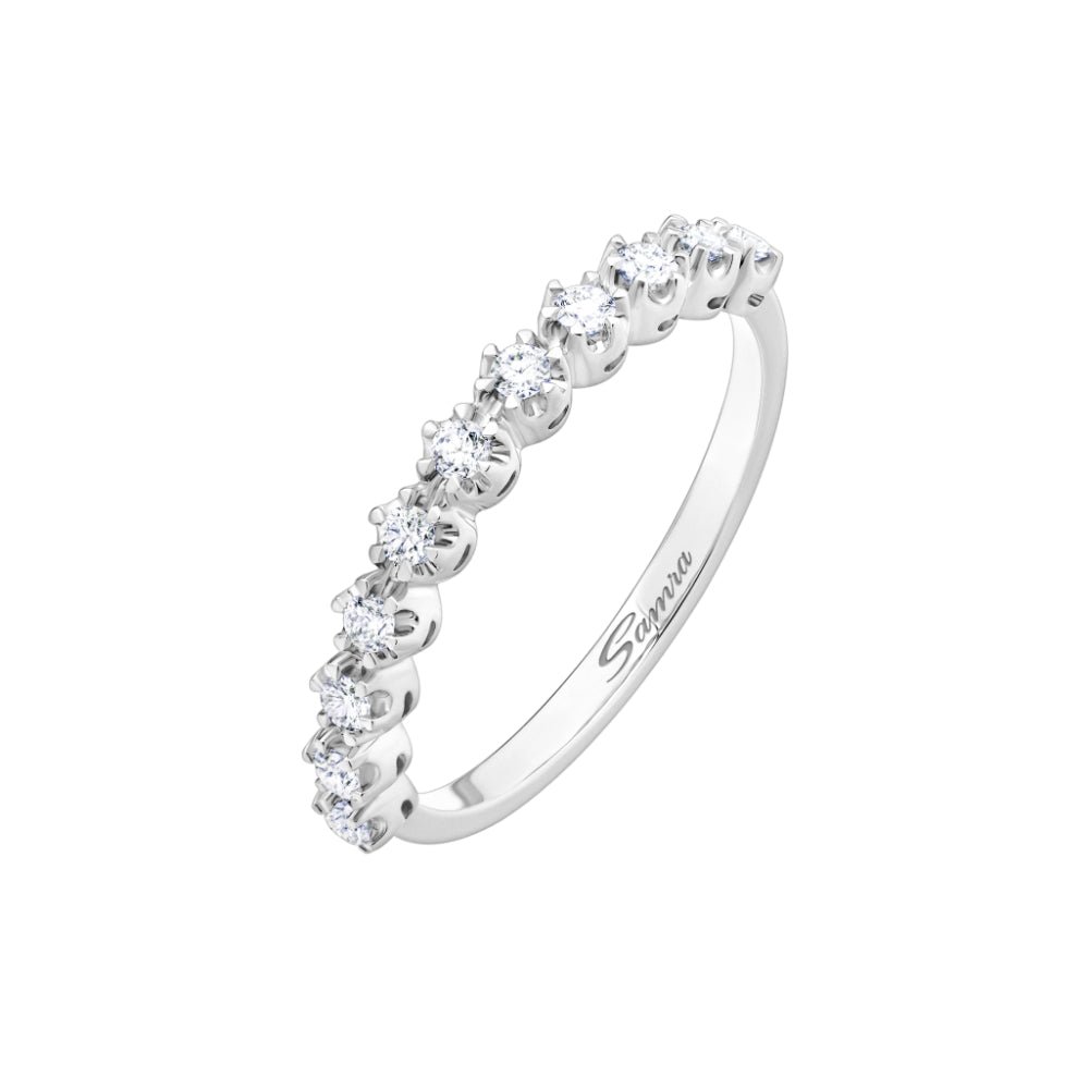 Barq White Gold Diamond Ring - Samra Jewellery - Diamond Jewellery - BARQ