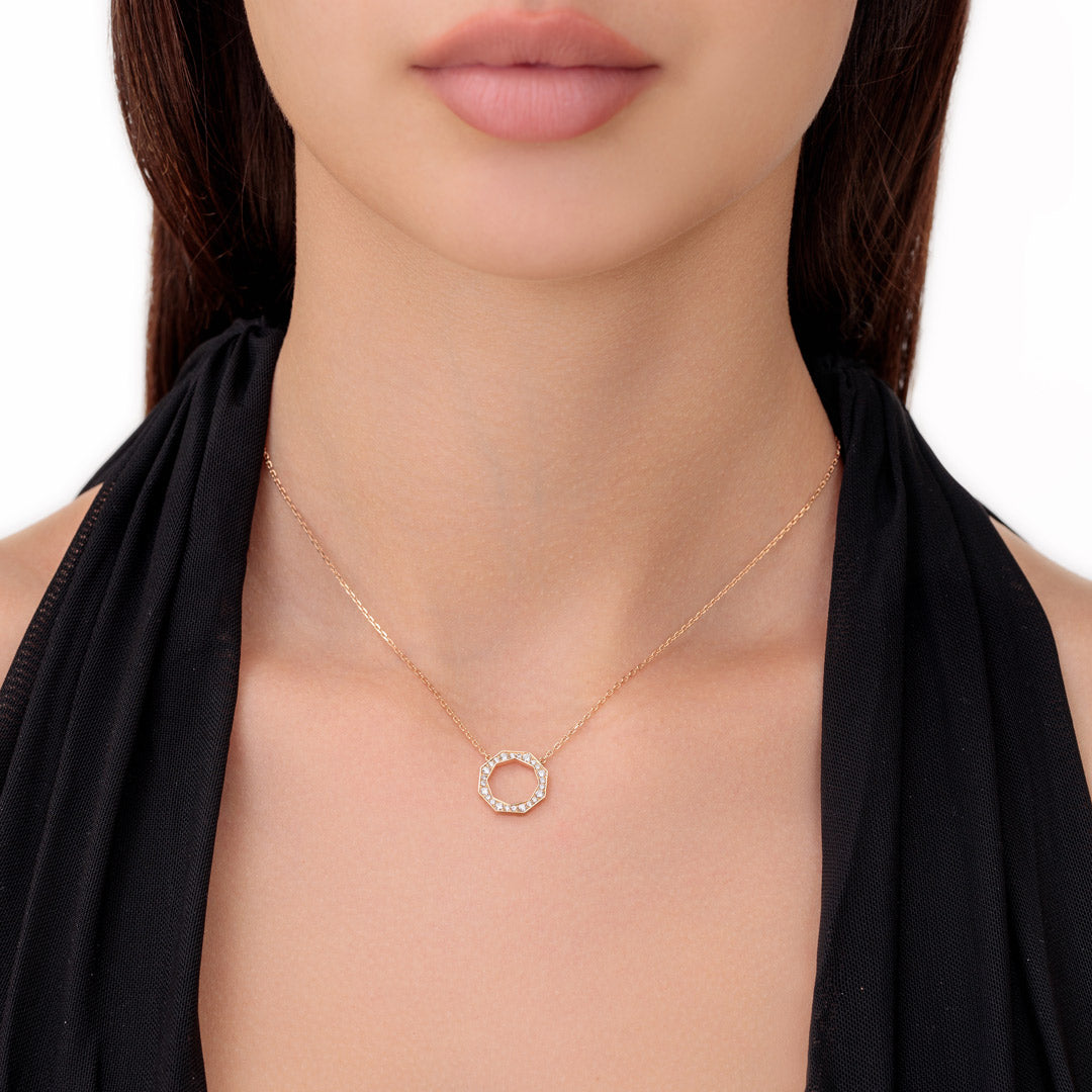 Birwaz Turath Diamond Small Necklace - Samra Jewellery - Diamond Jewellery - TURATH