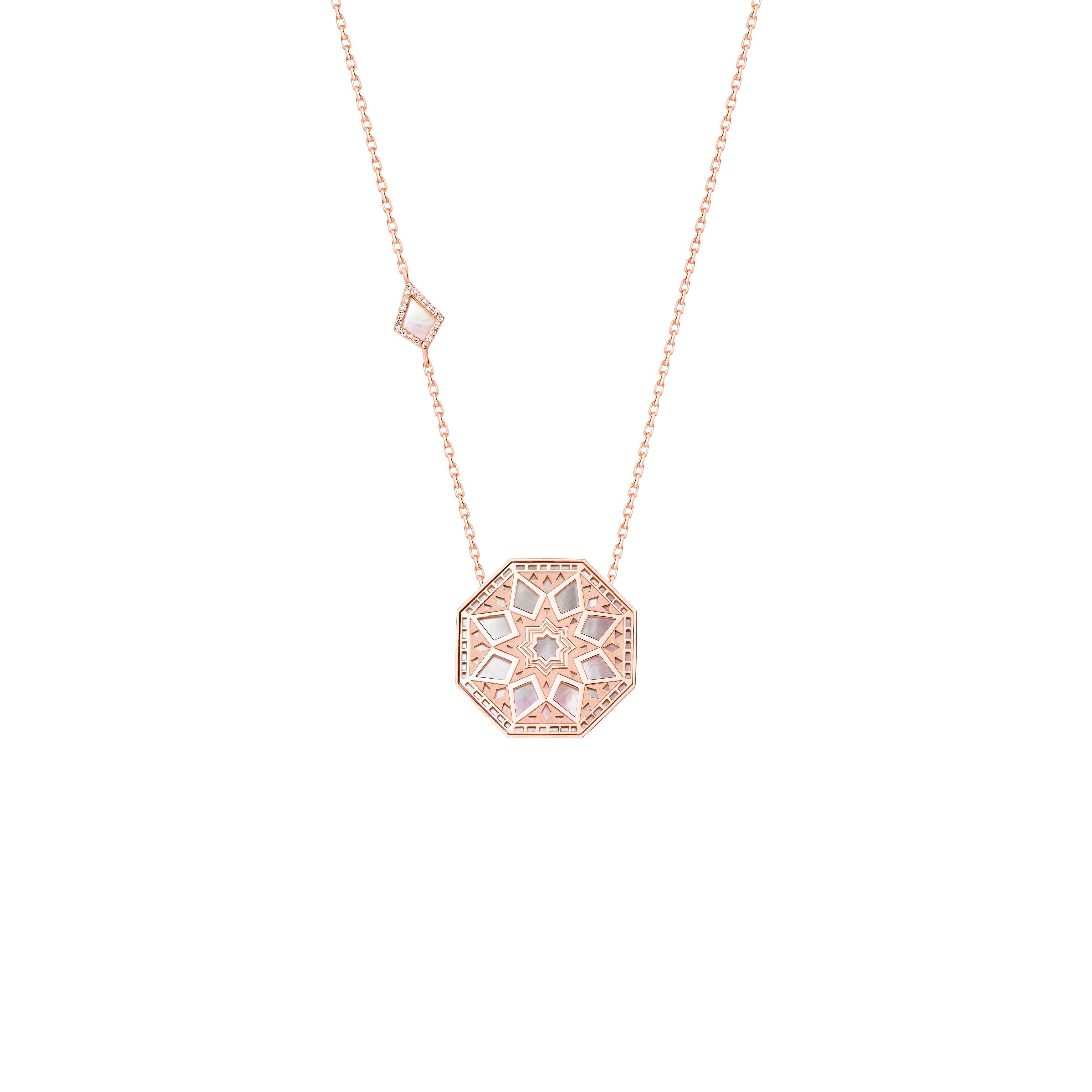 Classic Turath Large Necklace - Samra Jewellery - Diamond Jewellery - TURATH