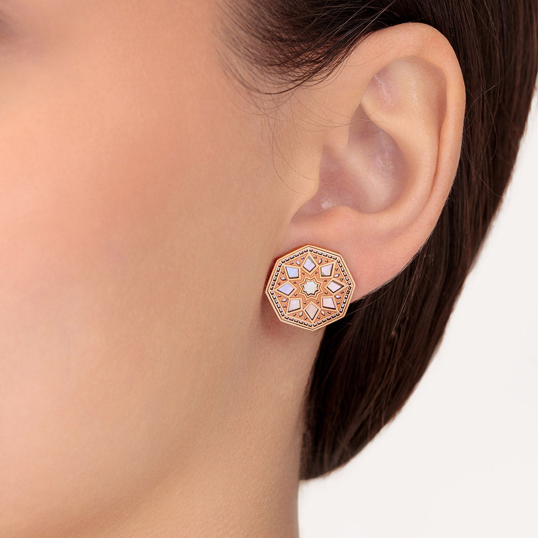 Classic Turath Small Earrings - Samra Jewellery - Diamond Jewellery - TURATH