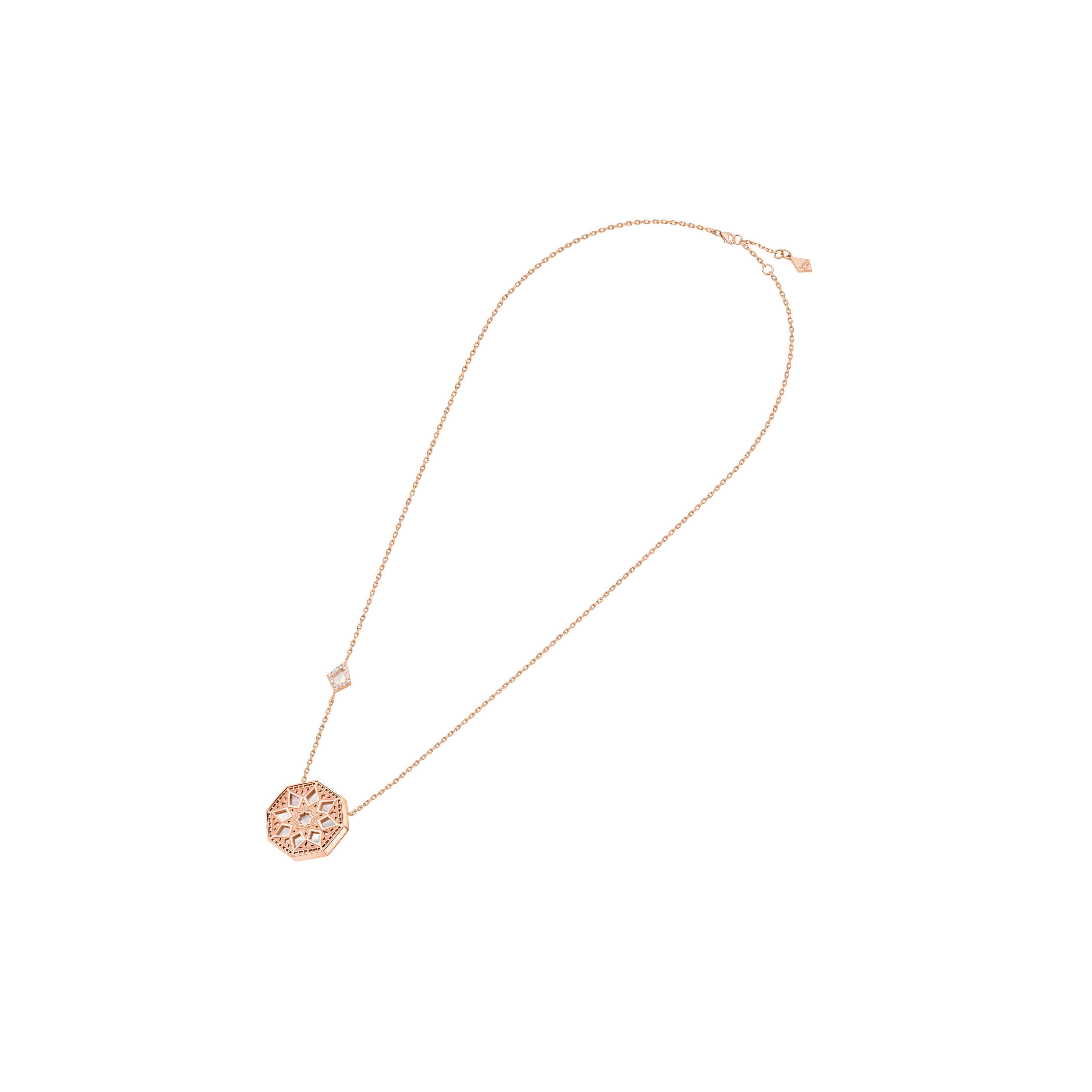 Classic Turath Small Necklace - Samra Jewellery - Diamond Jewellery - TURATH