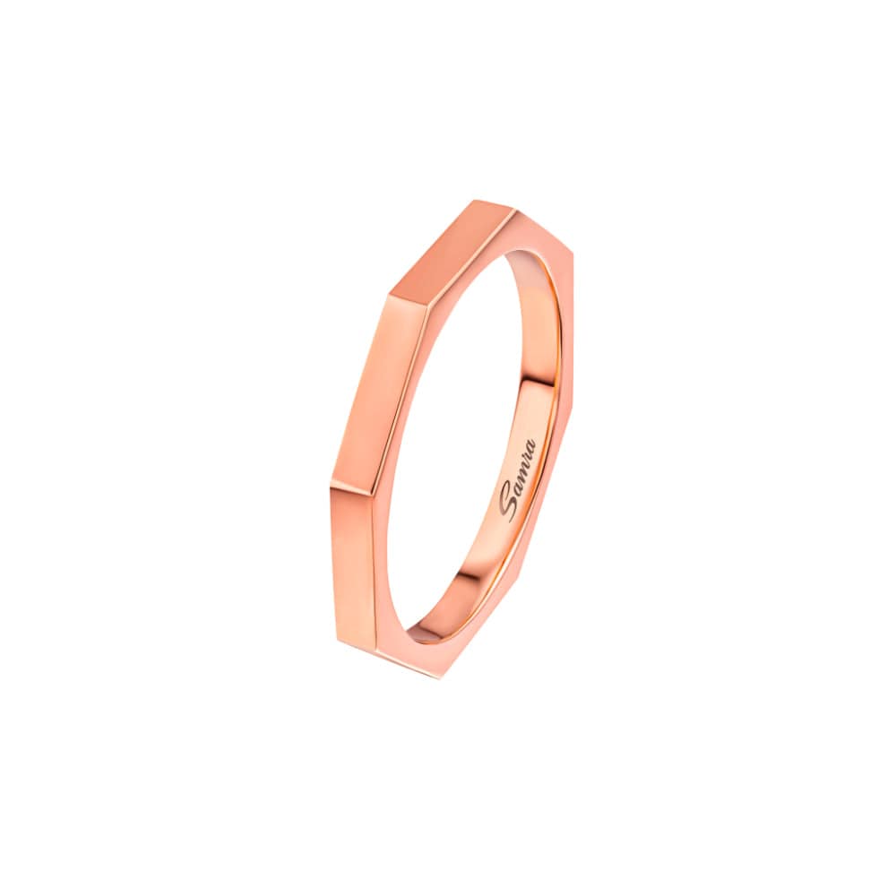 Dibla Turath Rose Gold Band - Samra Jewellery - Diamond Jewellery - TURATH