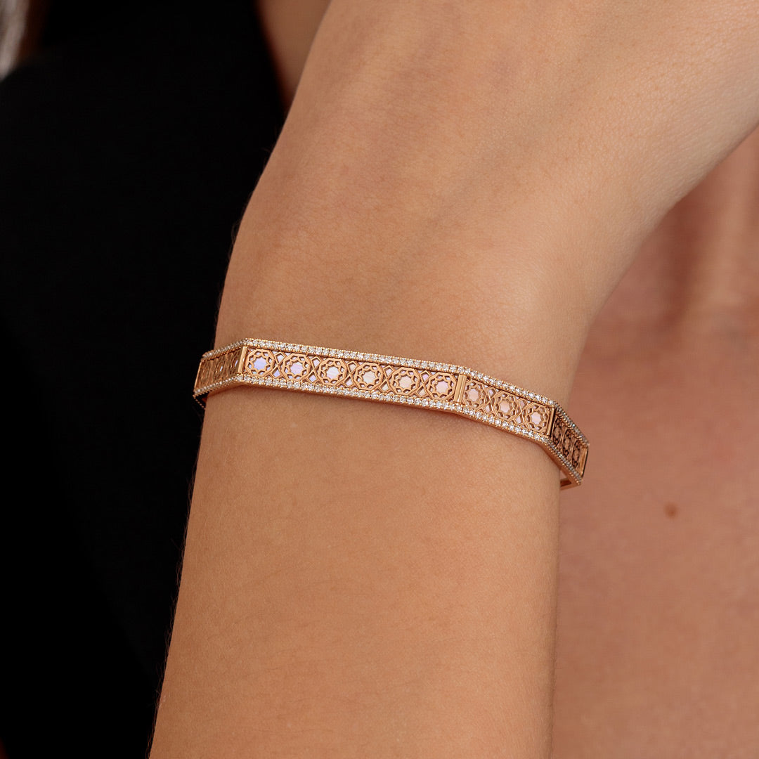 Oud Turath Diamond Bangle - Samra Jewellery - Diamond Jewellery - TURATH