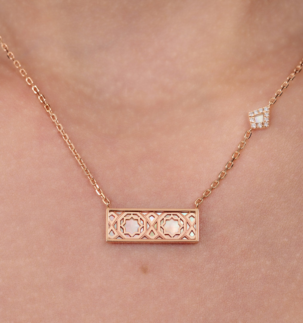 Oud Turath Small Necklace - Samra Jewellery - Diamond Jewellery - TURATH