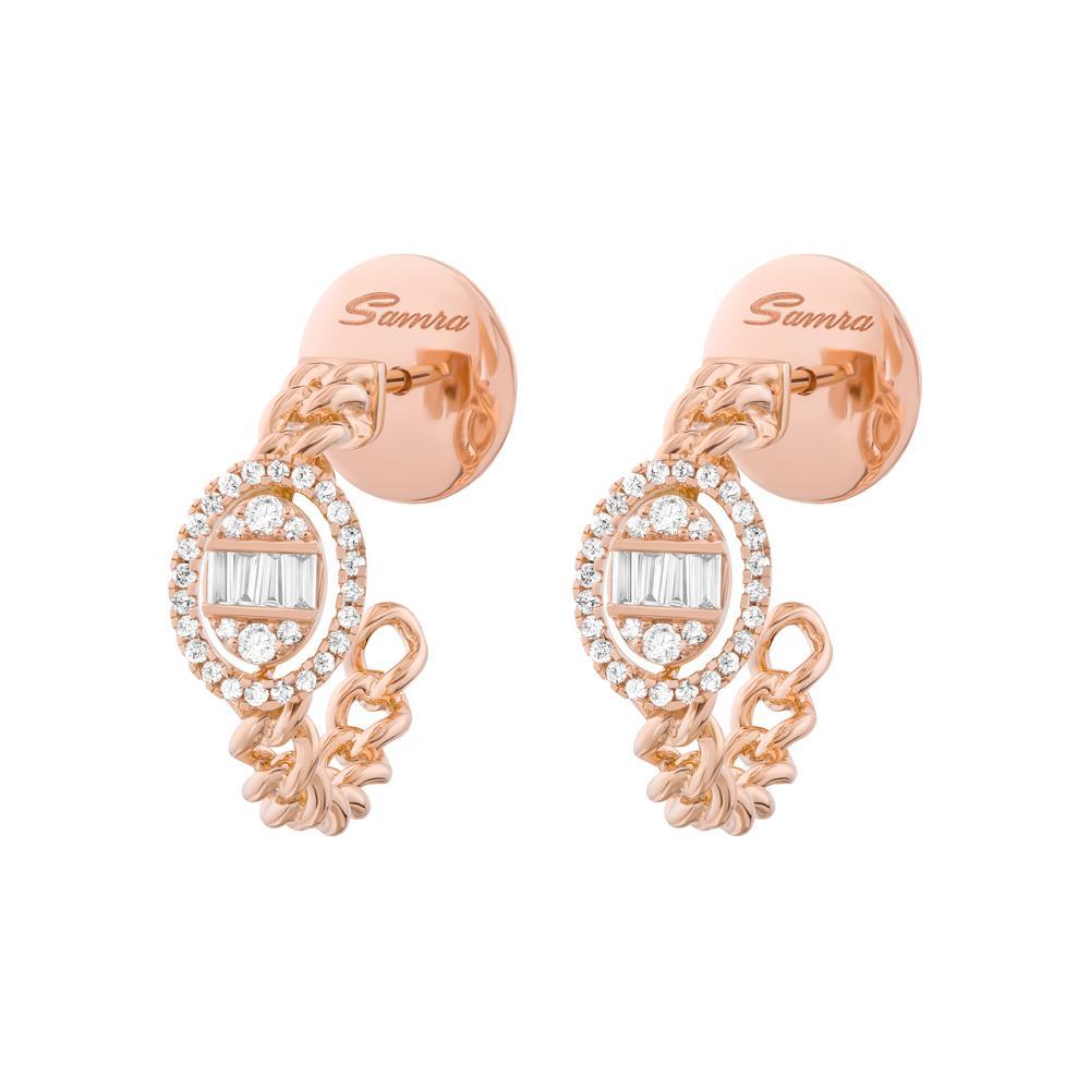 Quwa Oval Earrings - Samra Jewellery - Diamond Jewellery - QUWA