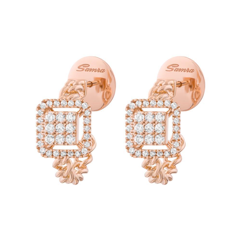 Quwa Square Earrings - Samra Jewellery - Diamond Jewellery - QUWA