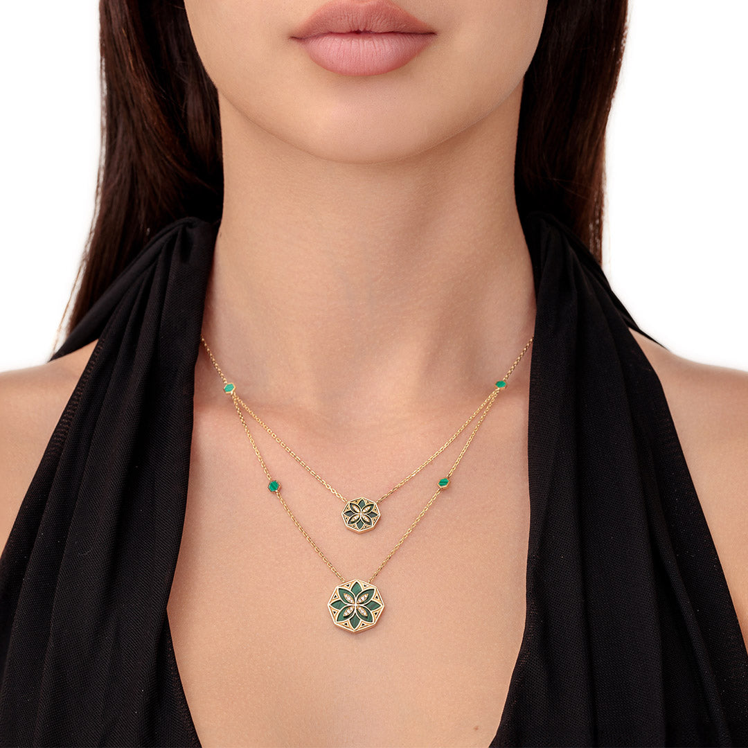 Ward Turath Double Necklace - Samra Jewellery - Diamond Jewellery - TURATH